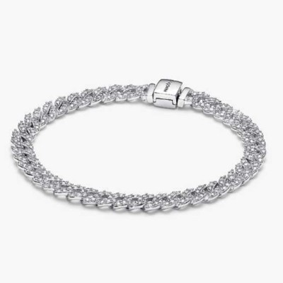Pavé Cuban Chain Bracelet